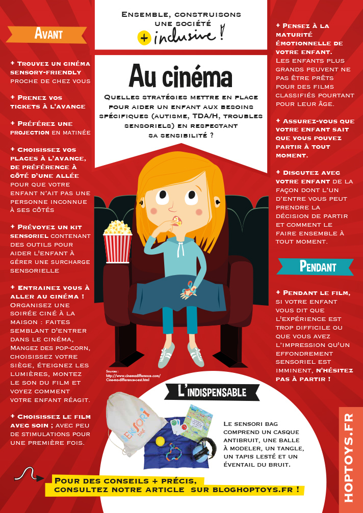 Affichette Société inclusive "Au cinéma"