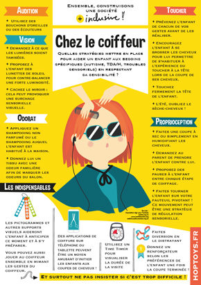 Affichette Société inclusive "Chez le coiffeur"