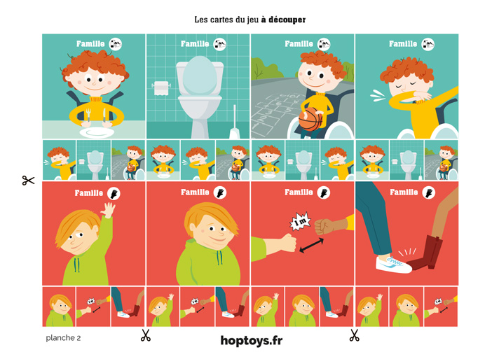 jeu des familles gestes barrières