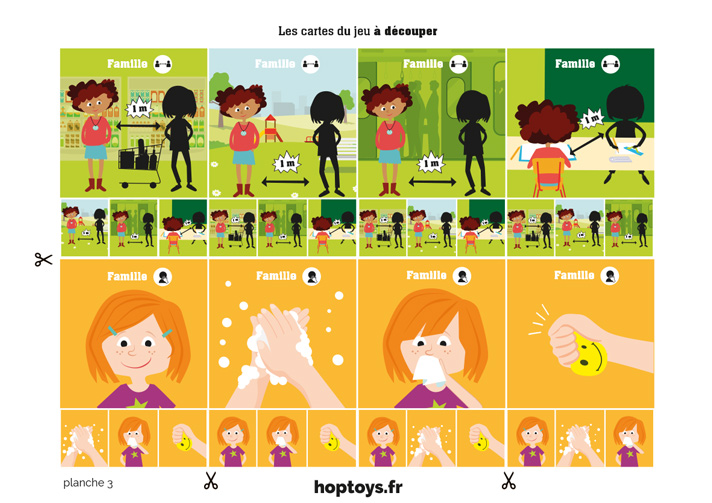 jeu des familles gestes barrières