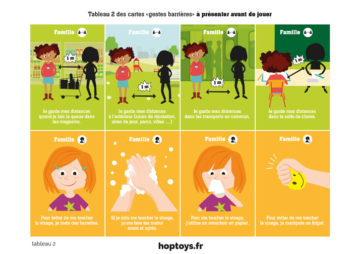 jeu des familles gestes barrières